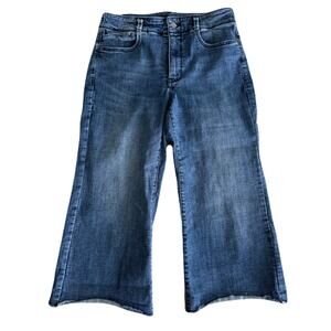 NYDJ Jeans - Cropped, Wide Leg, Raw Edge Hem - Size 8